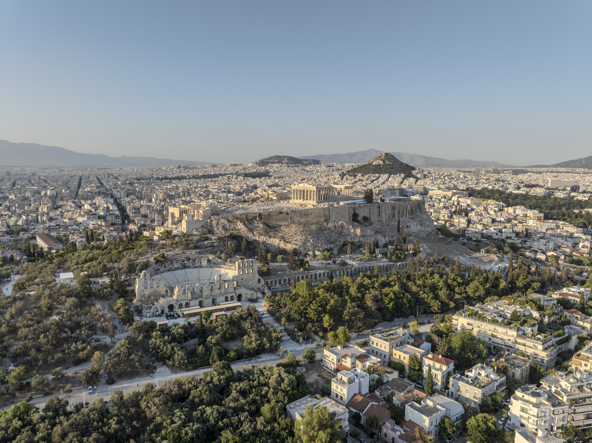 Cityscape aerial panorama